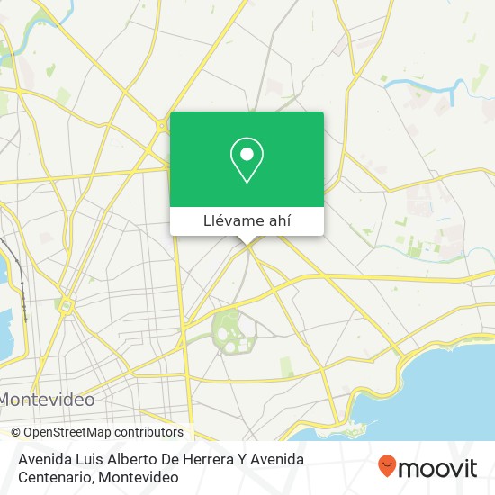 Mapa de Avenida Luis Alberto De Herrera Y Avenida Centenario