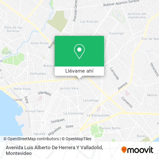 Mapa de Avenida Luis Alberto De Herrera Y Valladolid