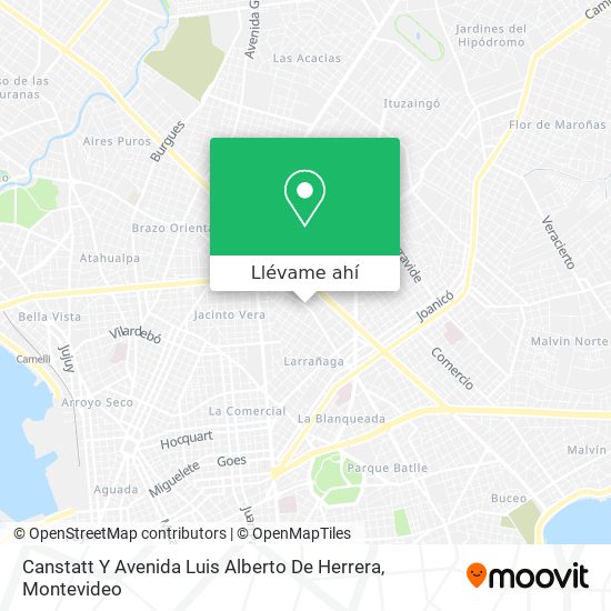 Mapa de Canstatt Y Avenida Luis Alberto De Herrera