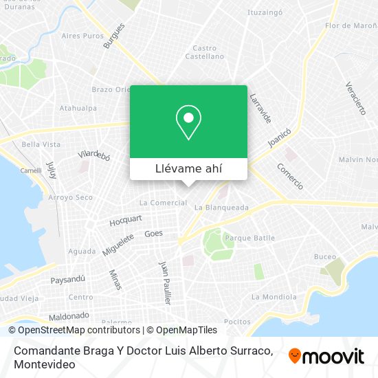 Mapa de Comandante Braga Y Doctor Luis Alberto Surraco