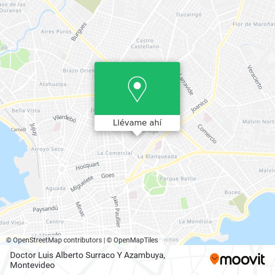Mapa de Doctor Luis Alberto Surraco Y Azambuya