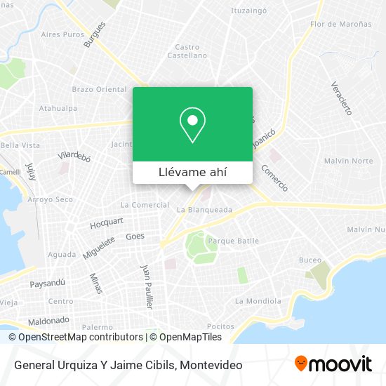 Mapa de General Urquiza Y Jaime Cibils