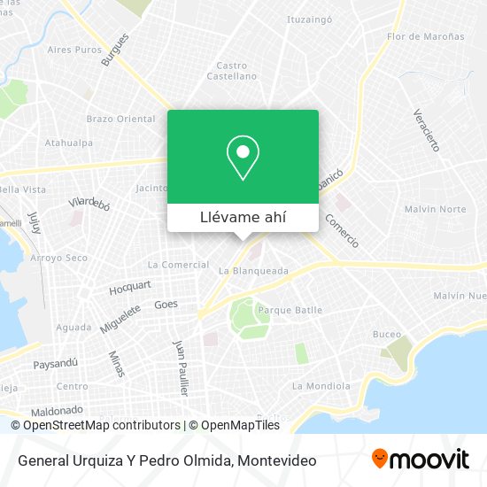 Mapa de General Urquiza Y Pedro Olmida