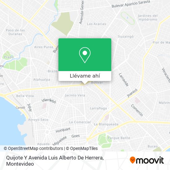 Mapa de Quijote Y Avenida Luis Alberto De Herrera