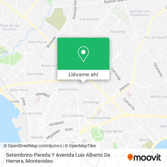 Mapa de Setembrino Pereda Y Avenida Luis Alberto De Herrera