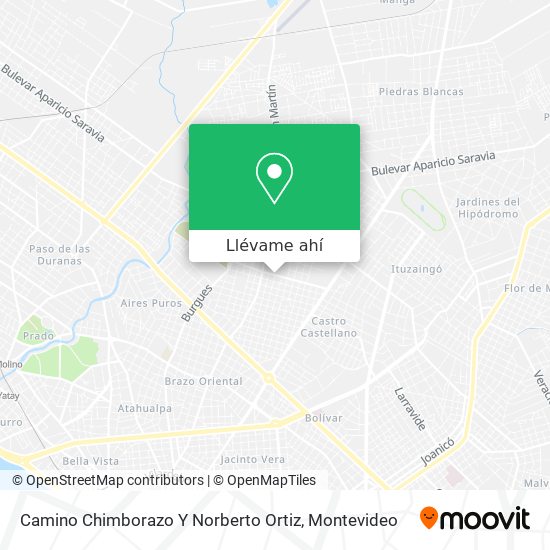 Mapa de Camino Chimborazo Y Norberto Ortiz