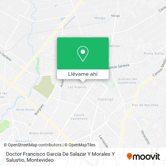 Mapa de Doctor Francisco García De Salazar Y Morales Y Salustio