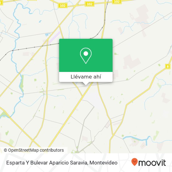 Mapa de Esparta Y Bulevar Aparicio Saravia