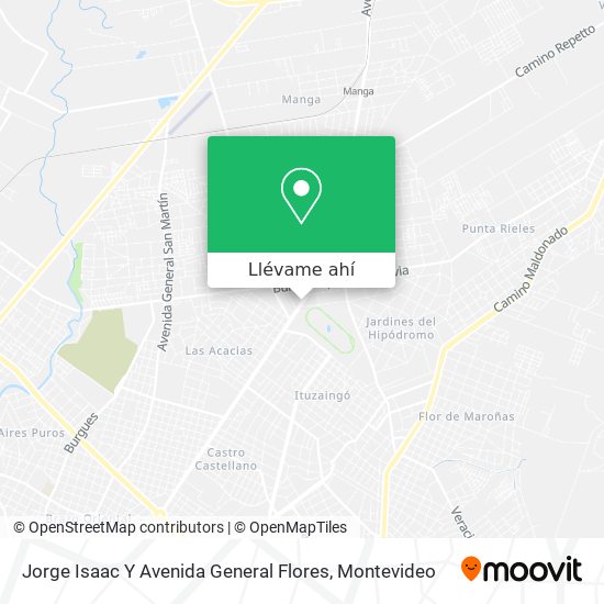 Mapa de Jorge Isaac Y Avenida General Flores