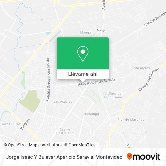 Mapa de Jorge Isaac Y Bulevar Aparicio Saravia