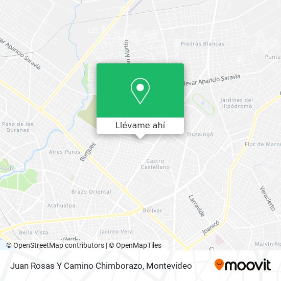 Mapa de Juan Rosas Y Camino Chimborazo
