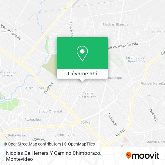Mapa de Nicolas De Herrera Y Camino Chimborazo