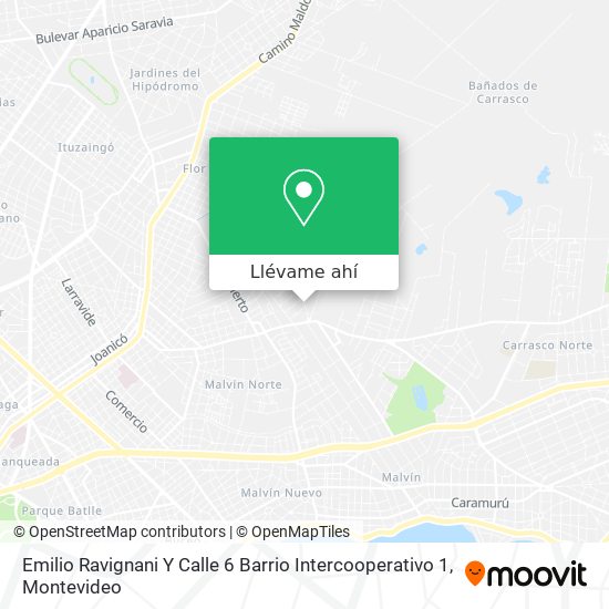 Mapa de Emilio Ravignani Y Calle 6 Barrio Intercooperativo 1