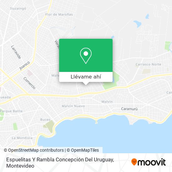 Mapa de Espuelitas Y Rambla Concepción Del Uruguay