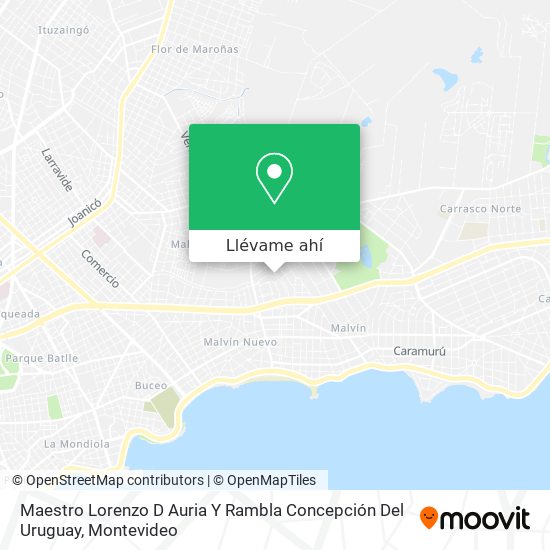 Mapa de Maestro Lorenzo D Auria Y Rambla Concepción Del Uruguay