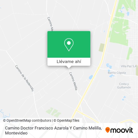 Mapa de Camino Doctor Francisco Azarola Y Camino Melilla