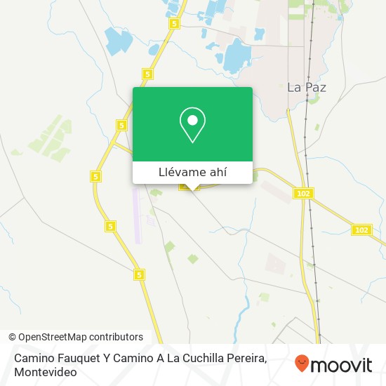 Mapa de Camino Fauquet Y Camino A La Cuchilla Pereira