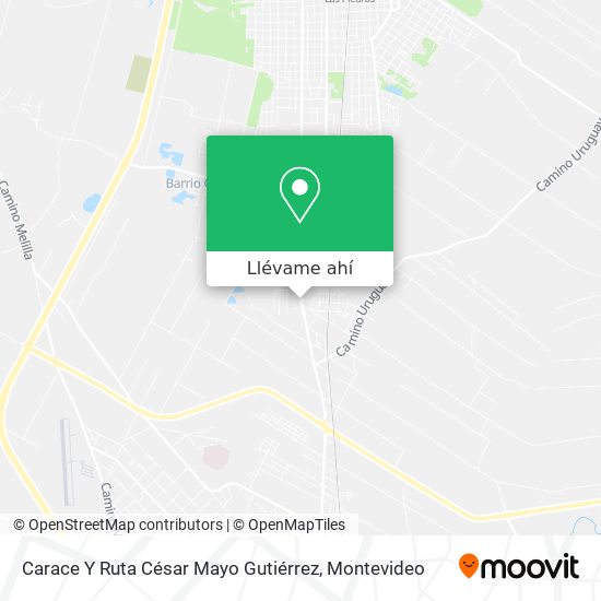Mapa de Carace Y Ruta César Mayo Gutiérrez