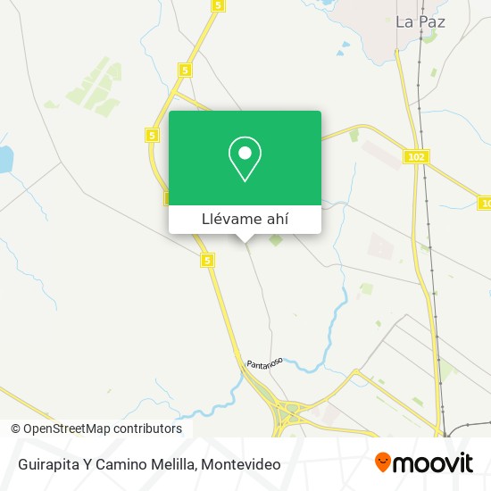 Mapa de Guirapita Y Camino Melilla