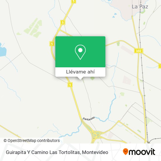 Mapa de Guirapita Y Camino Las Tortolitas