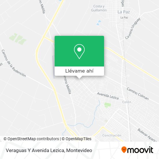 Mapa de Veraguas Y Avenida Lezica