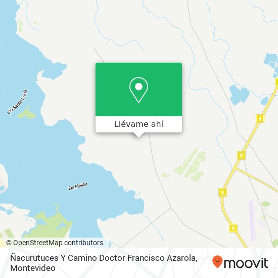 Mapa de Ñacurutuces Y Camino Doctor Francisco Azarola