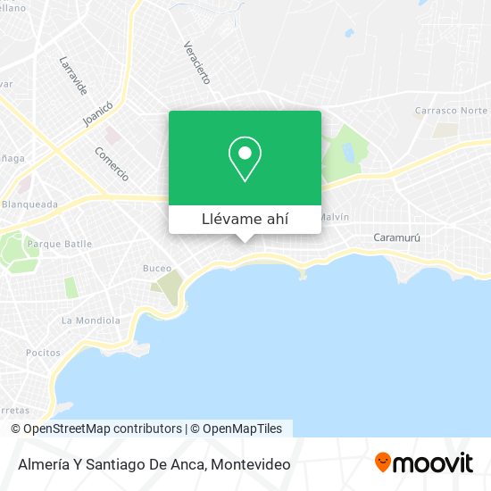 Mapa de Almería Y Santiago De Anca