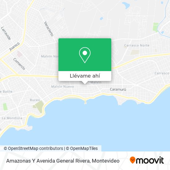 Mapa de Amazonas Y Avenida General Rivera