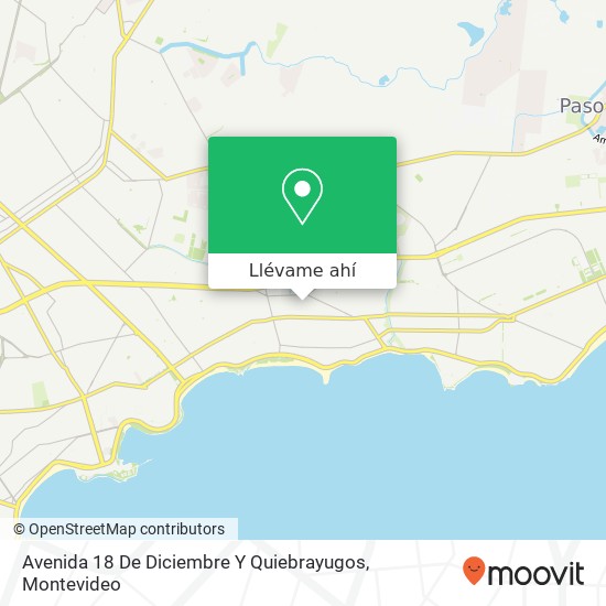 Mapa de Avenida 18 De Diciembre Y Quiebrayugos