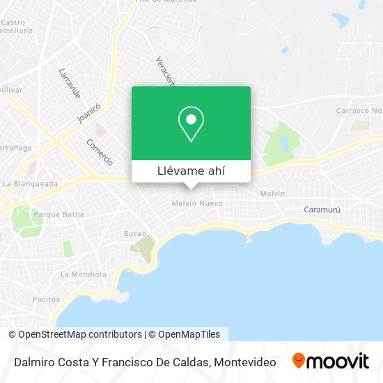 Mapa de Dalmiro Costa Y Francisco De Caldas