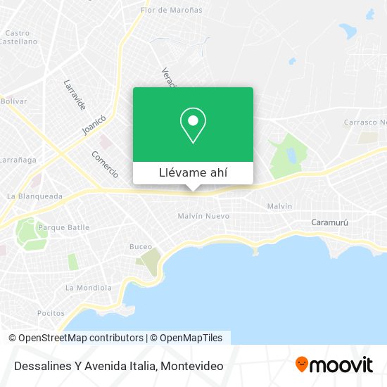 Mapa de Dessalines Y Avenida Italia