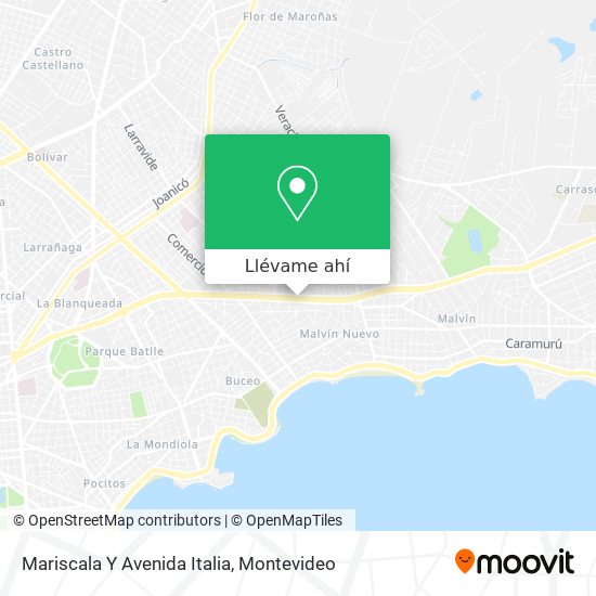 Mapa de Mariscala Y Avenida Italia