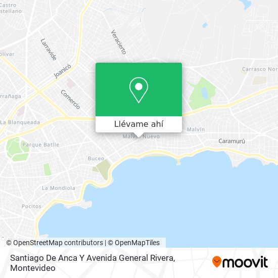 Mapa de Santiago De Anca Y Avenida General Rivera