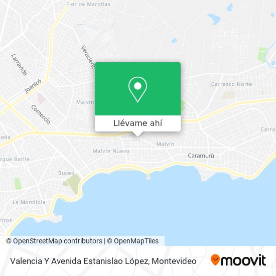 Mapa de Valencia Y Avenida Estanislao López