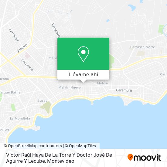 Mapa de Víctor Raúl Haya De La Torre Y Doctor José De Aguirre Y Lecube