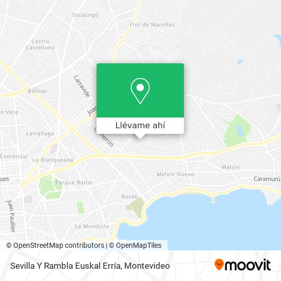 Mapa de Sevilla Y Rambla Euskal Erría