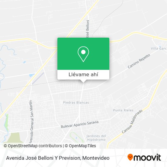 Mapa de Avenida José Belloni Y Prevision