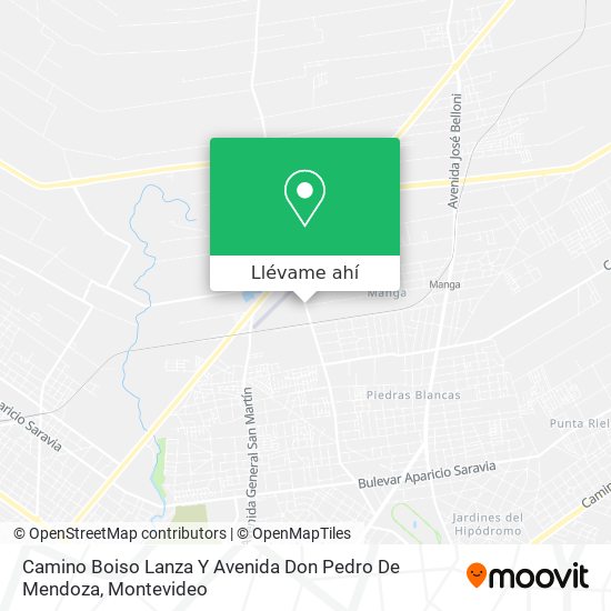 Mapa de Camino Boiso Lanza Y Avenida Don Pedro De Mendoza