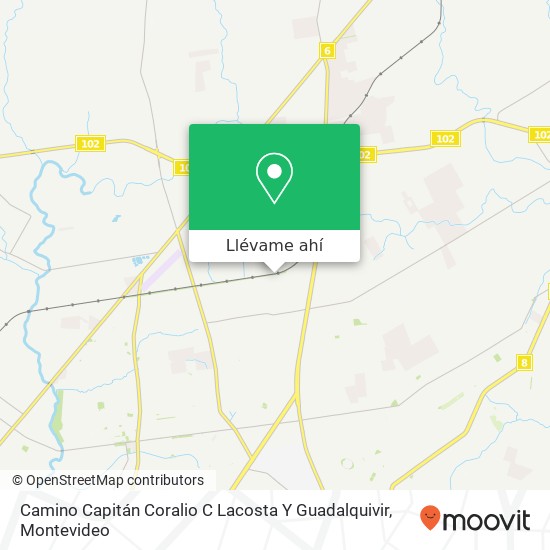 Mapa de Camino Capitán Coralio C Lacosta Y Guadalquivir