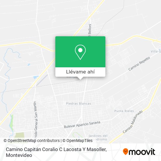 Mapa de Camino Capitán Coralio C Lacosta Y Masoller