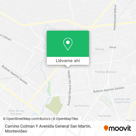 Mapa de Camino Colman Y Avenida General San Martín