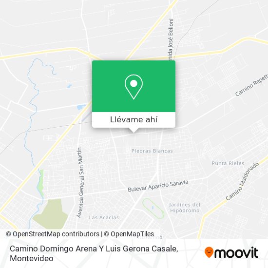 Mapa de Camino Domingo Arena Y Luis Gerona Casale