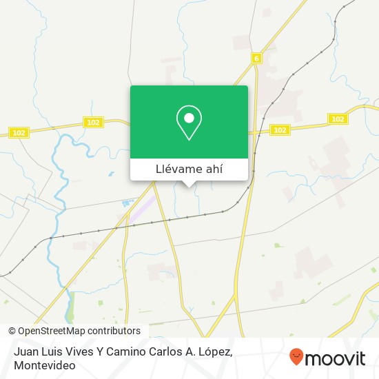 Mapa de Juan Luis Vives Y Camino Carlos A. López