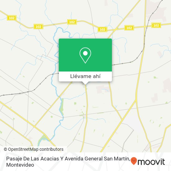 Mapa de Pasaje De Las Acacias Y Avenida General San Martín