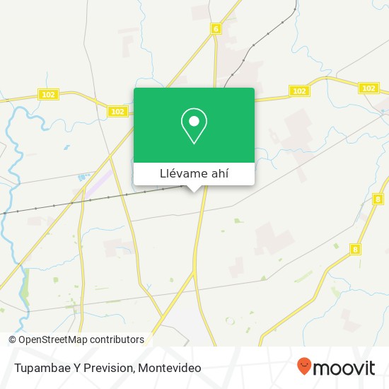 Mapa de Tupambae Y Prevision