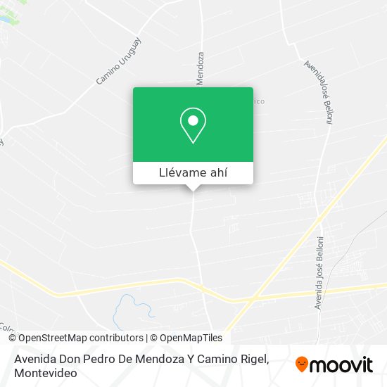 Mapa de Avenida Don Pedro De Mendoza Y Camino Rigel
