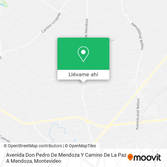 Mapa de Avenida Don Pedro De Mendoza Y Camino De La Paz A Mendoza