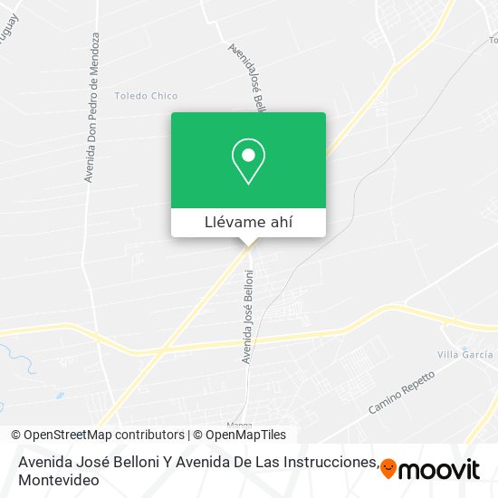 Mapa de Avenida José Belloni Y Avenida De Las Instrucciones