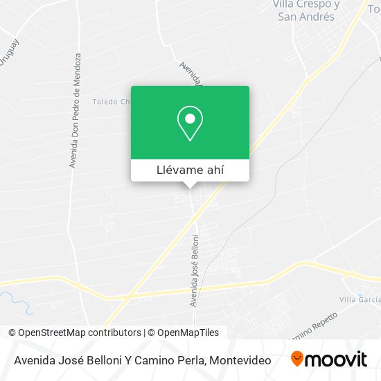 Mapa de Avenida José Belloni Y Camino Perla