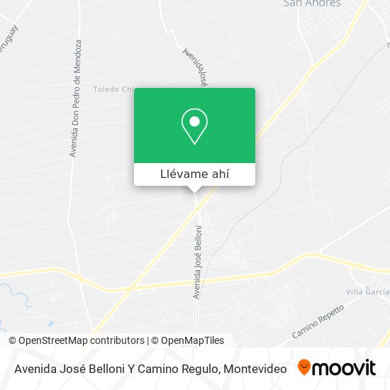 Mapa de Avenida José Belloni Y Camino Regulo